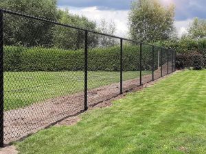 Zwarte draadafsluiting
